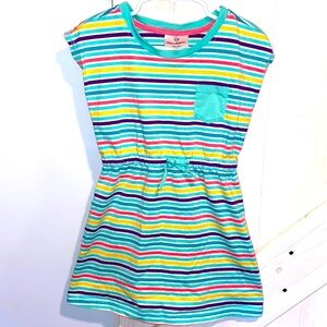 Hanna Andersson Rainbow Striped Pocket Dress